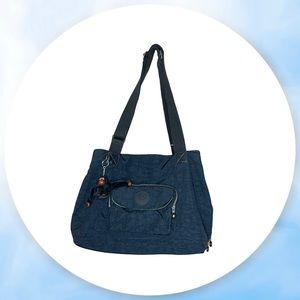 Kipling Navy Diaper Bag Adjustable Strap Tote
